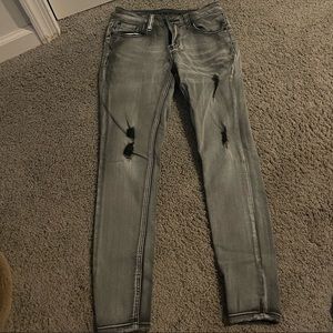 Grey Skinny Jeans. Size 3